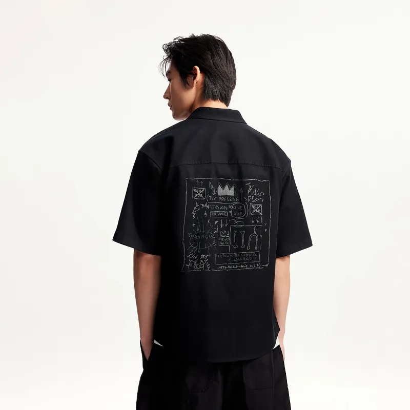 JACK JONES· JACK JONES/Jack Jones X Basquiat Shirt Men's E40 Black-4