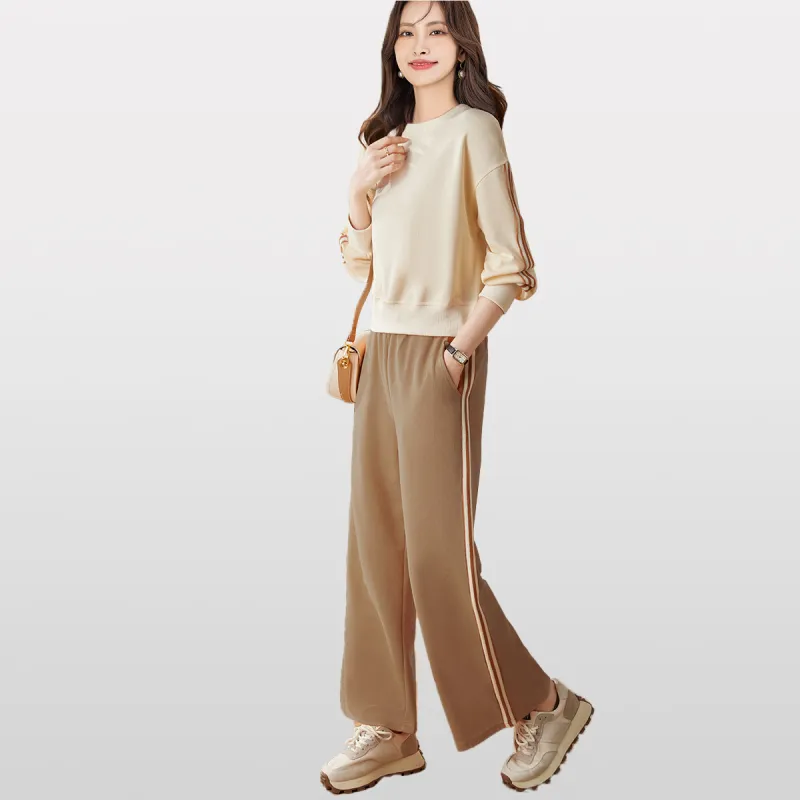Love Elaine Casual Suit Women's Apricot-1