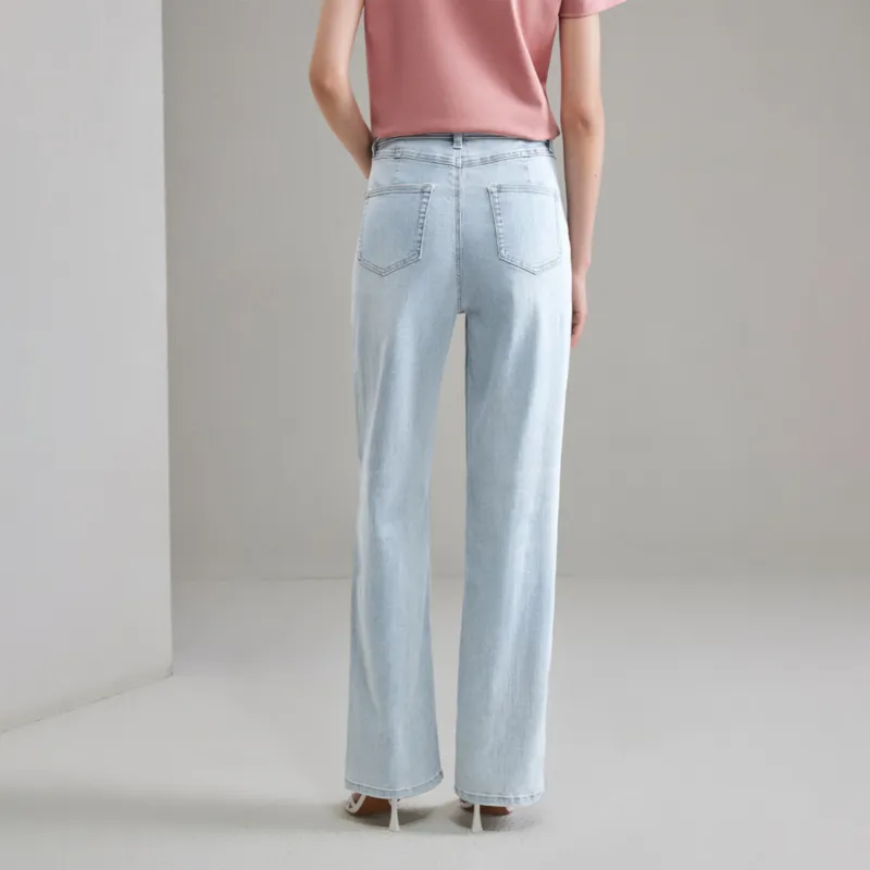 HLA Jeans Women's Blue Gray Denim Gradient Light A8-3