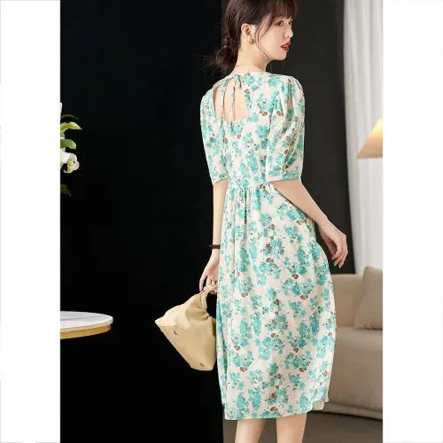 Love Elaine Short Sleeved Dress Women's Turquoise
