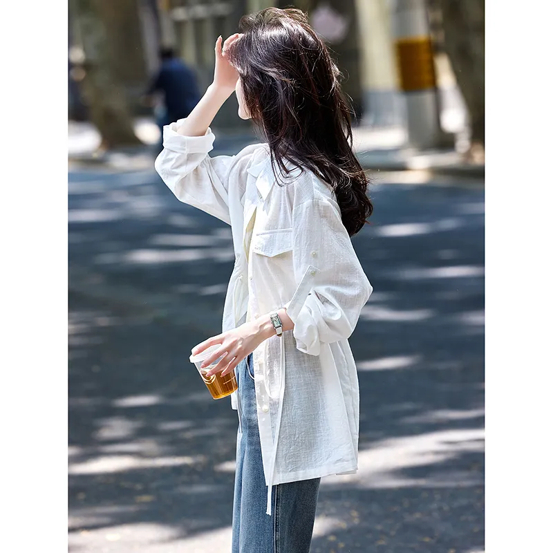 A Paradise For Awakening Trench Coat Women's-3