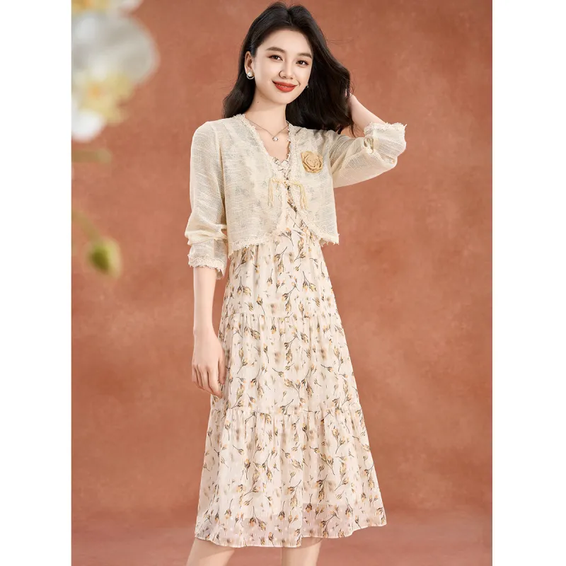 Mylan Spring, Summer, Fall Skirt Set Regular Women's-5