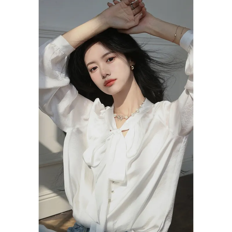 The Plums Are Cooked 2025 Spring Shirt Women's White-2