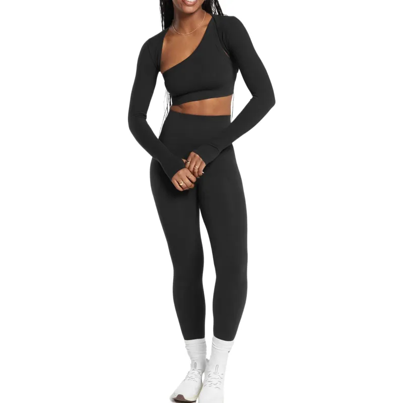 GYMSHARK Crop Top Women's Black-3