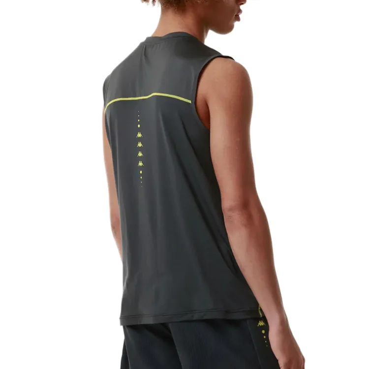 Kappa Tank Tops Men Gray-4