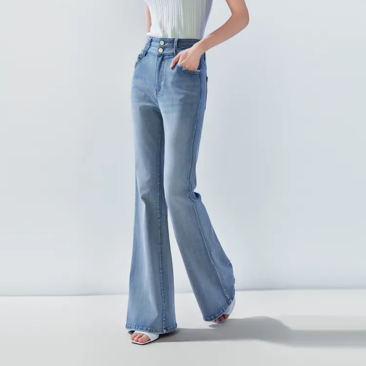 ELLE Jeans Women's Denim Blue Ice Skin-4