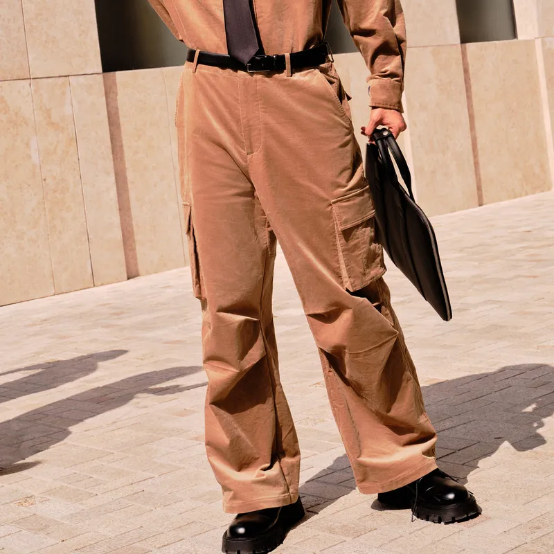 GXG Casual Pants Men Khaki-2