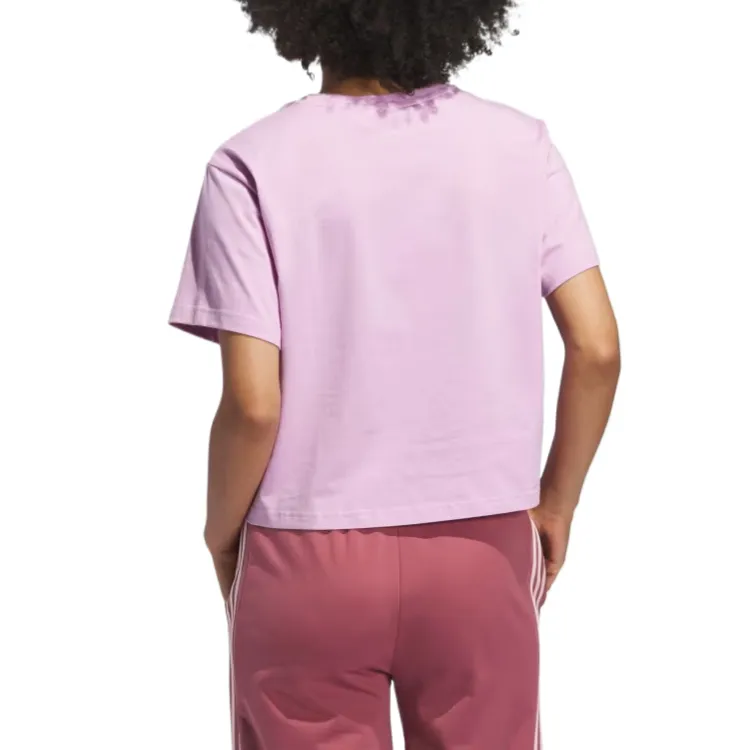 Adidas Free Shipping With AdiClub Jet Set Palms Graphic Crop Tee-2