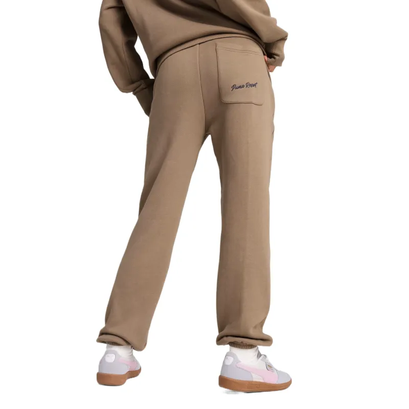 PUMA PremiumEssentials Knitted Sweatpants Unisex Khaki-3