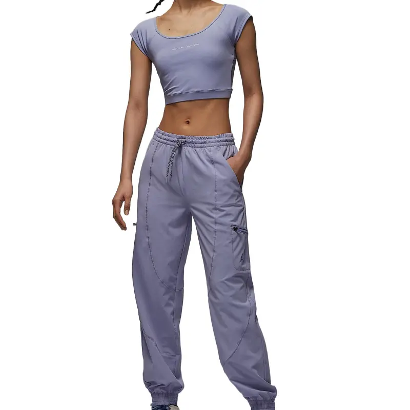 Jordan Sport Basketball Shorts Women's Misty Gray Blue/Slate Purple-2