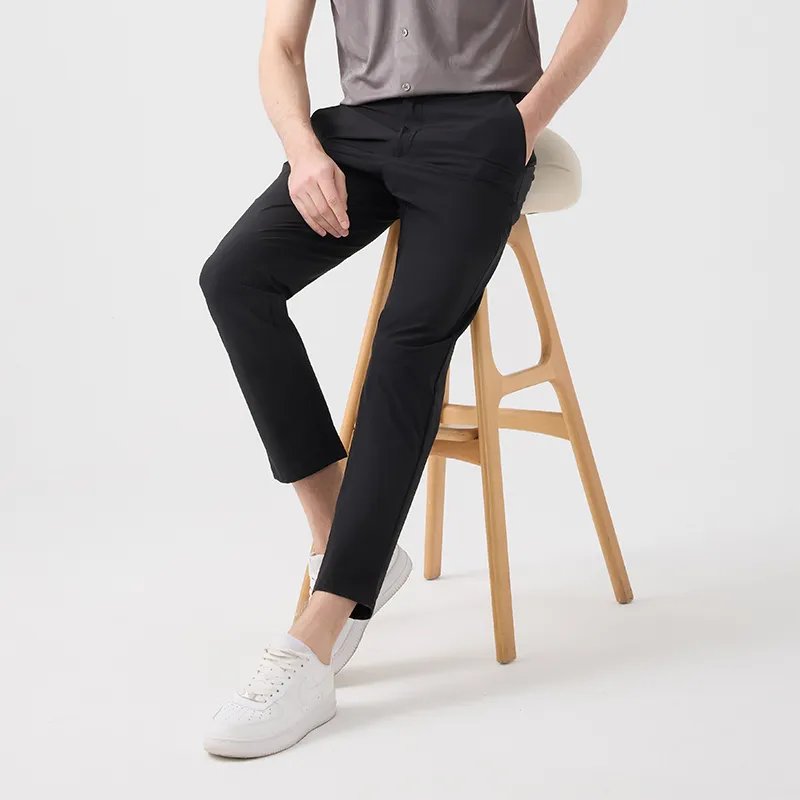 DIDIBOY Casual Pants Unisex Black-4