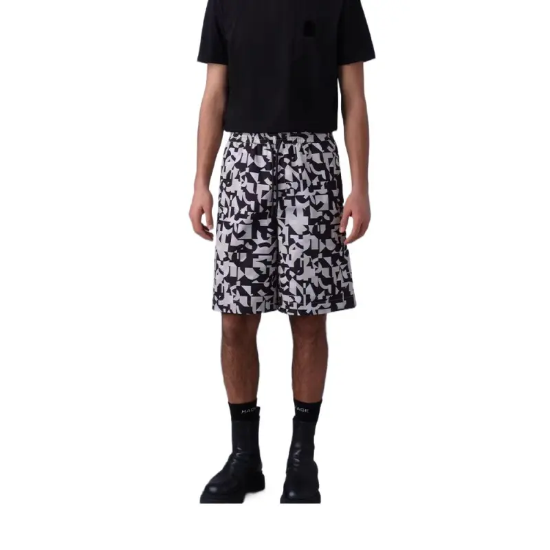 MACKAGE DANTE Casual Shorts Men's Black Print-2