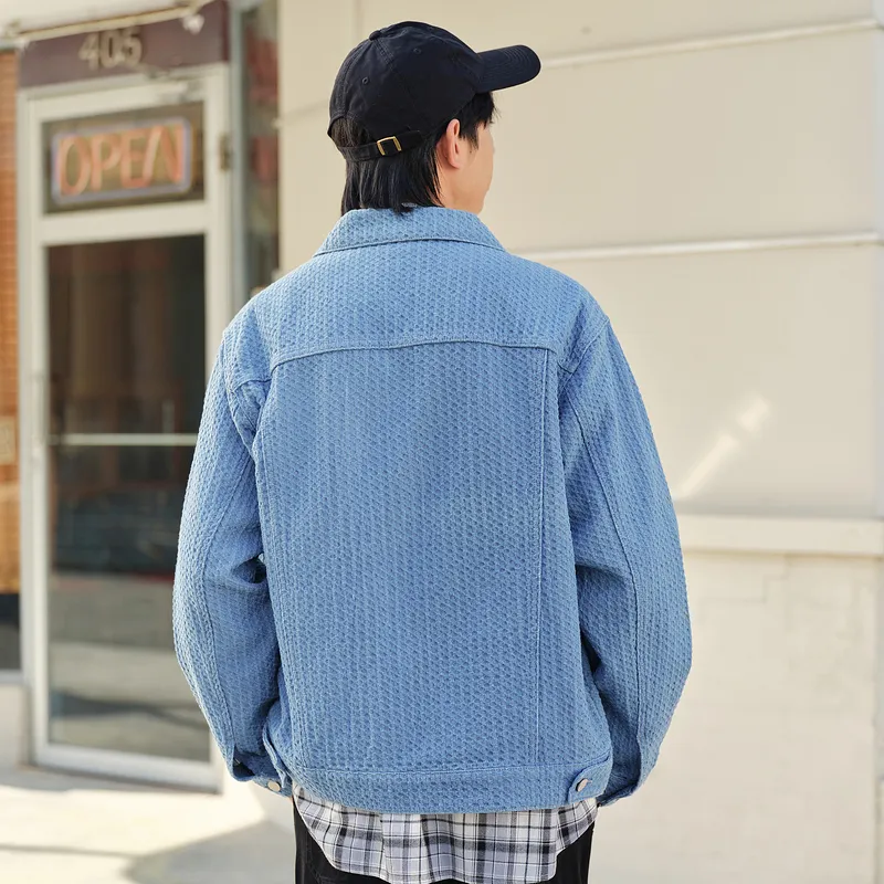 Gxg Jeans Jackets Coats Men's Blue-4