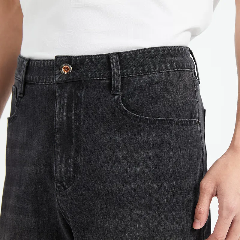 LESS IS MORE Denim Shorts Men's Denim Black-4