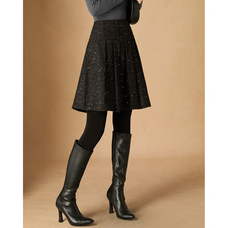 Mylan Casual Short Skirts Women's Black-5