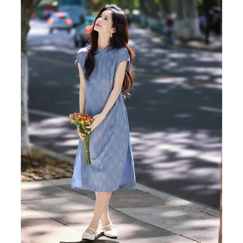 Still Quiet Short Sleeved Dress Women's-4