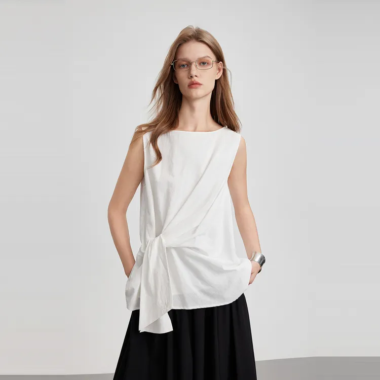 ELLE Shirts Women's White-2