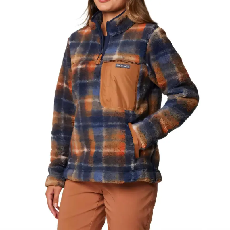Columbia West Bend Quarter Zip II Sweater Women's Marine Blue-2