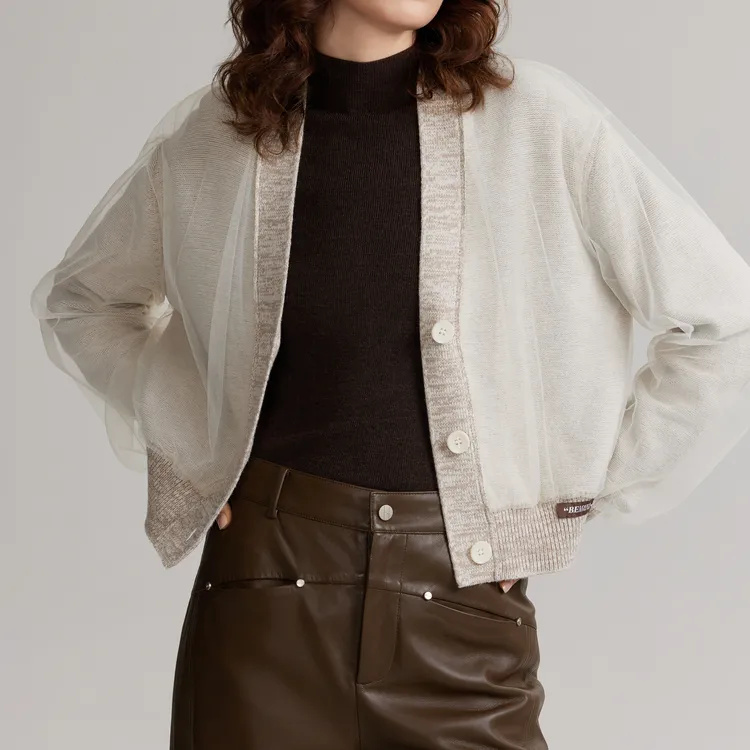 ELLE Knitwear Women's Heather Yarn-2