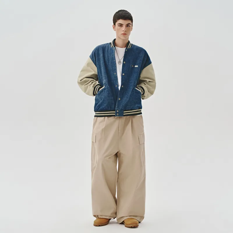 714STREET Jackets Coats Unisex Denim Blue-5