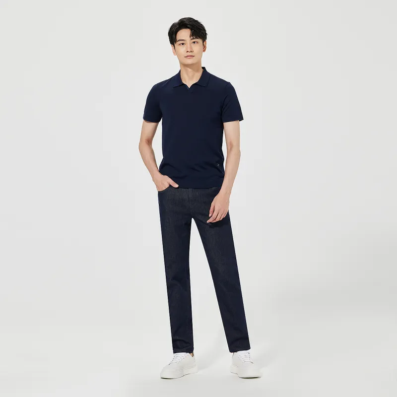 LESS IS MORE Polo Shirts Men Dark Navy Blue 25XTX5271S-6