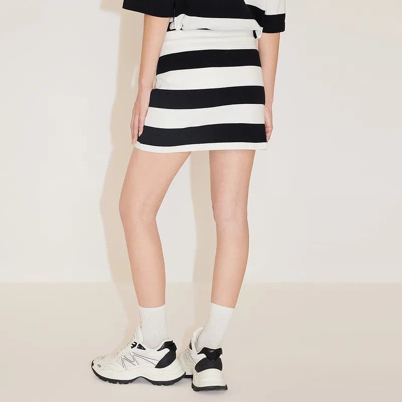 Miss Sixty Casual Short Skirts Women's White/Black-3
