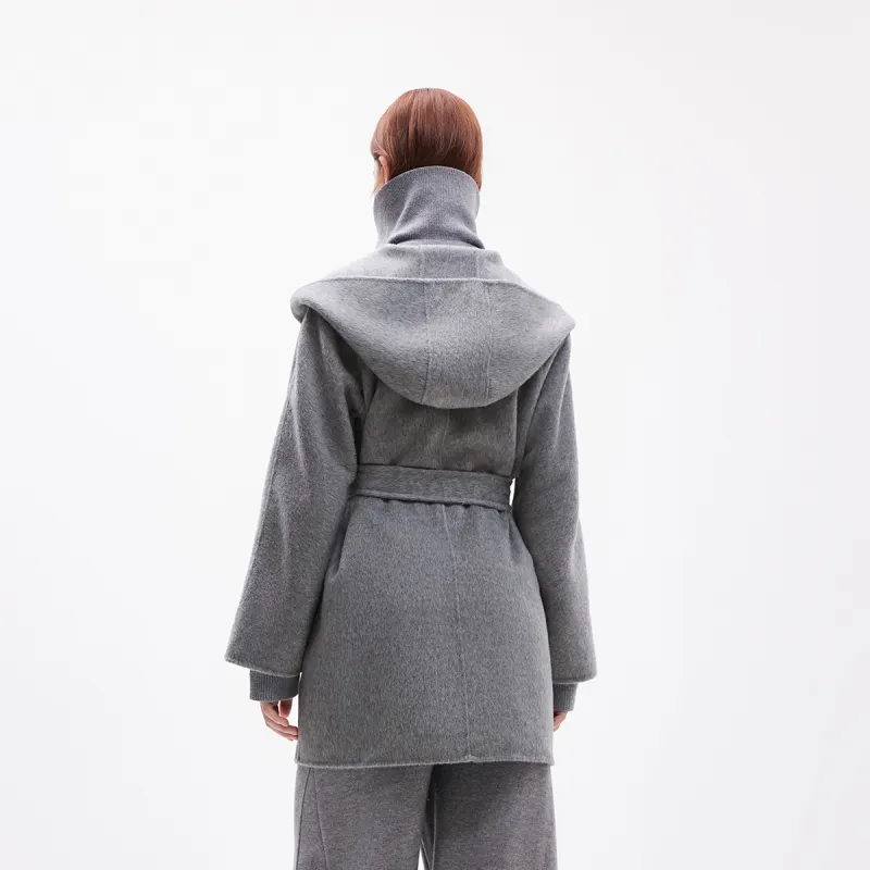 ONLY Coats Women's H0Z Lime Gray Heather Gray-3