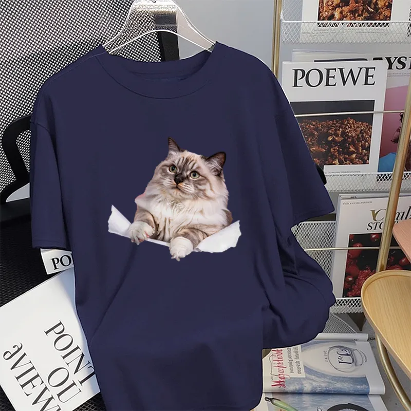 FAIRWHALE Drop Shoulder Sleeve T Shirt Women's-11