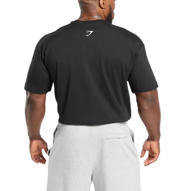 GYMSHARK XXL Graphic T Shirt Men's Black-1