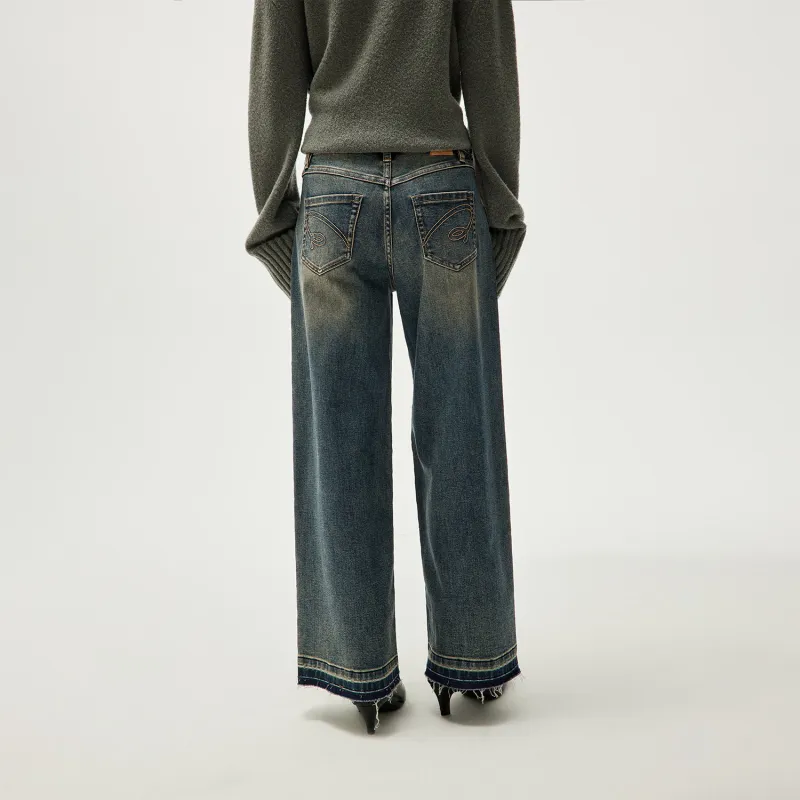 HLA ZACZENG Collaboration Jeans Women's-2