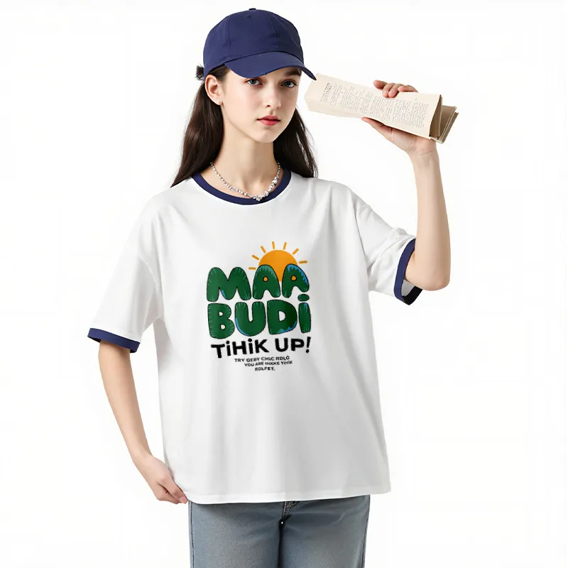 FAIRWHALE Drop Shoulder Sleeve T Shirt Women's-6