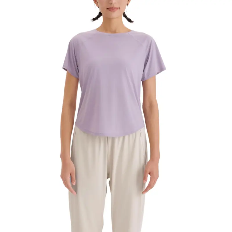 DECATHLON Raglan Sleeve T Shirt Women's Smokey Mauve-2
