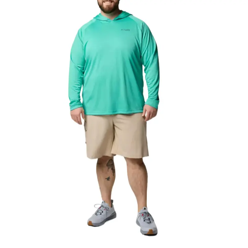 Columbia PFG Solar Stream Sweatshirt Men's Enamel Green-3