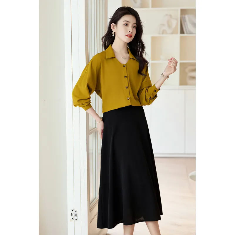 Like The Age Of Water SS25 Long Sleeved Dress Women's Green-3