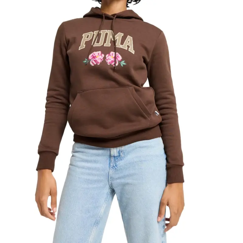 PUMA Sudadera Con Capucha Con Falso Bordado Floral Para Mujer-2
