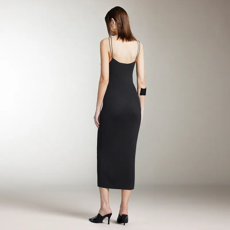 Miss Sixty Slip Dress Women's Black-2