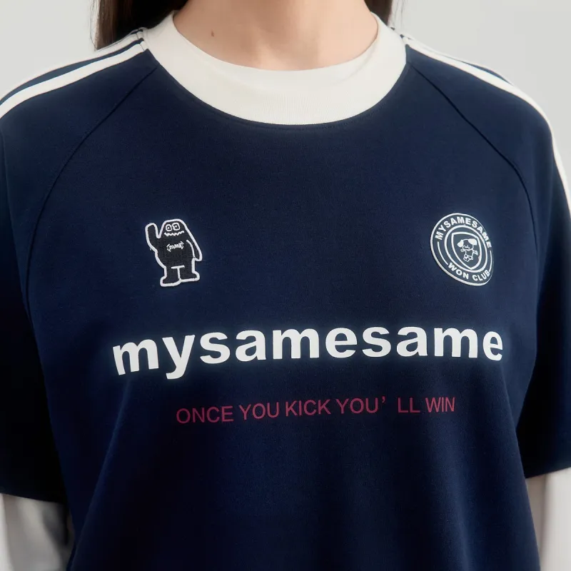 MYSAMESAME Summer T Shirt Loose Fit Style Unisex-1