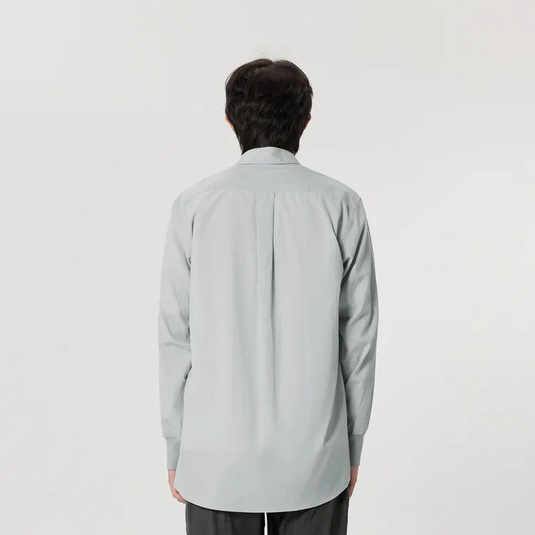 CROQUIS Shirts Unisex 056 Cool Gray White-2