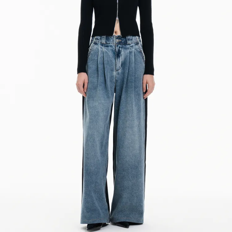 Three Quarters Jeans Women's Blue-1
