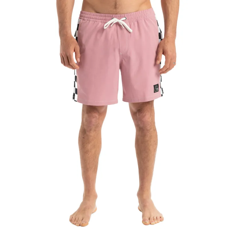 Quiksilver Original Arch Volley Beach Shorts Men's Pink-1