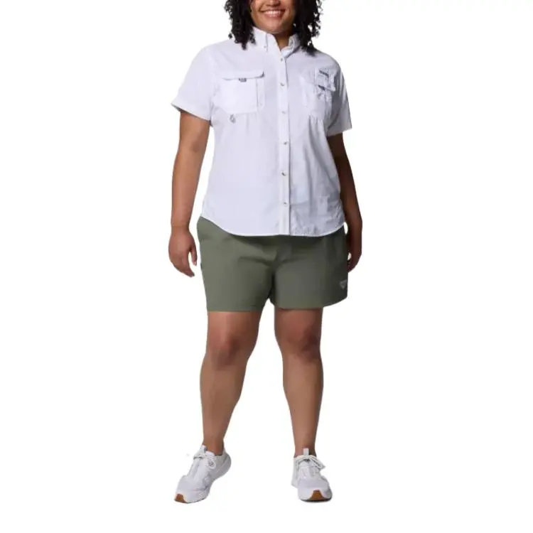 Columbia PFG Rugged Water Casual Shorts Women's Dark Olive Green-3