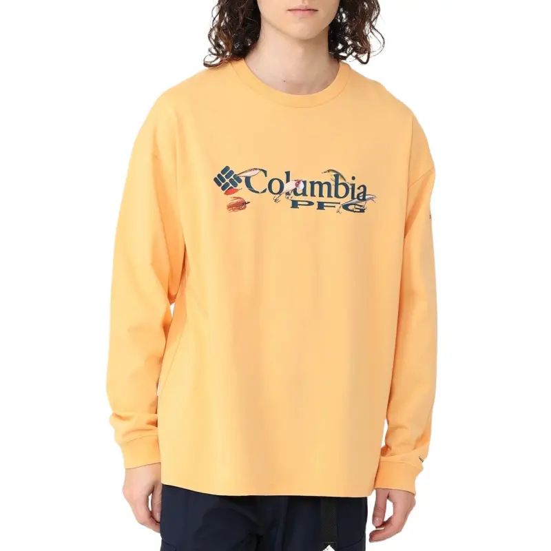 Columbia Burn Novel PFG Omni Wick Omni Shade T Shirt Men's Cocoa Butter-2