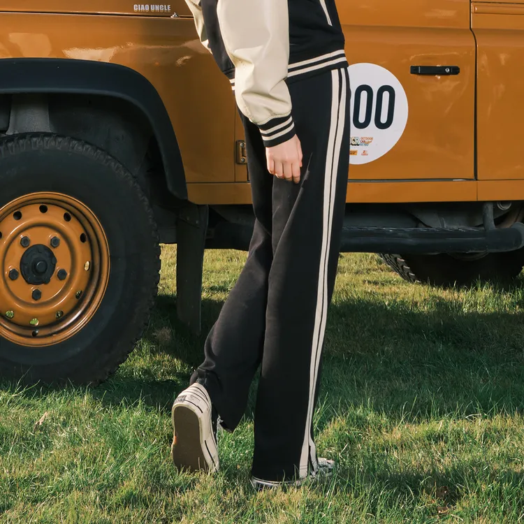 Bosieagender Casual Pants Unisex Black-3