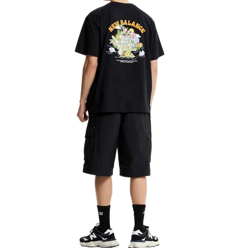 New Balance UNI FROZEN SS25 Cargo Shorts Men's Black-3