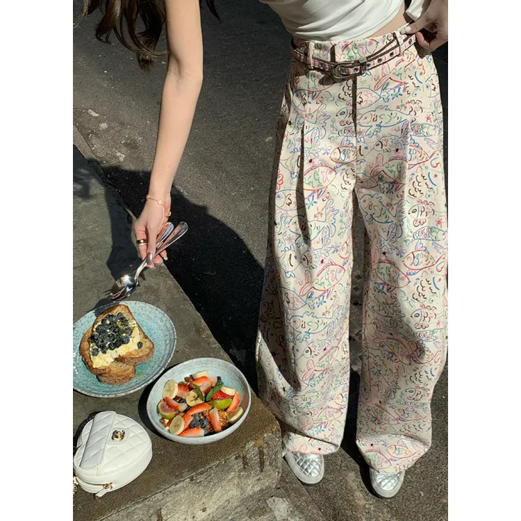 XIANSINIAO Casual Pants Women's-1
