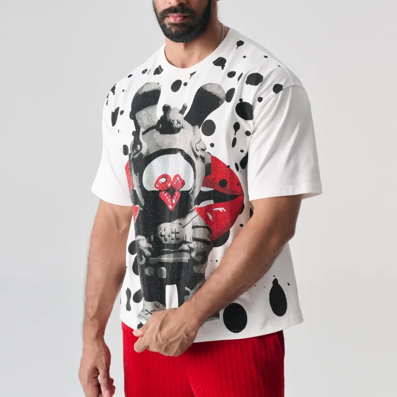 TCH T Shirt Unisex White With Black Logo-5