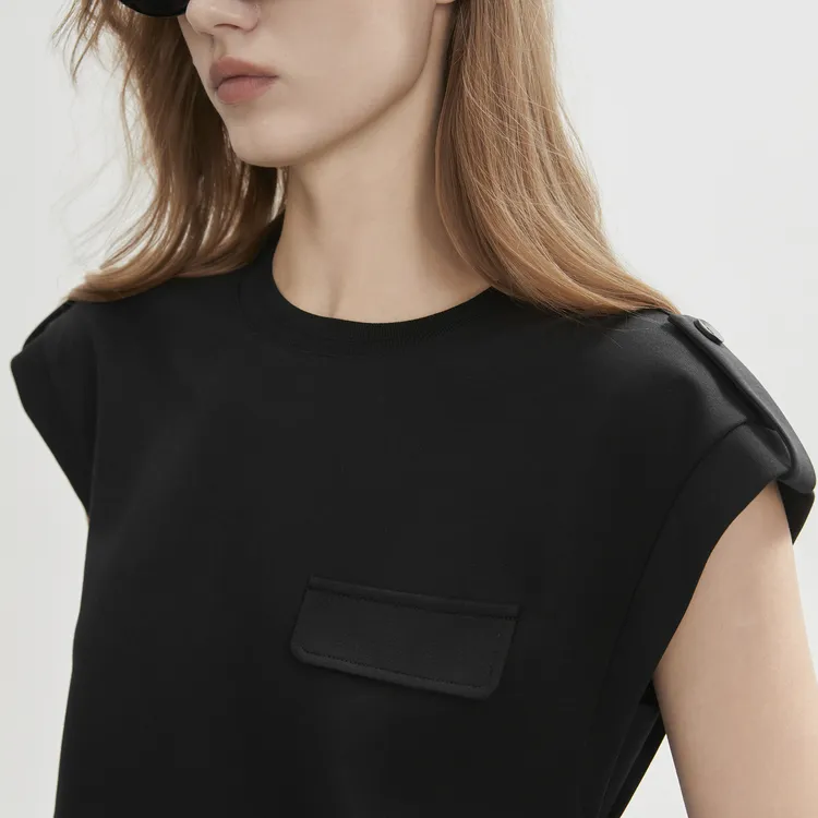 ELLE T Shirts Women's Black-5