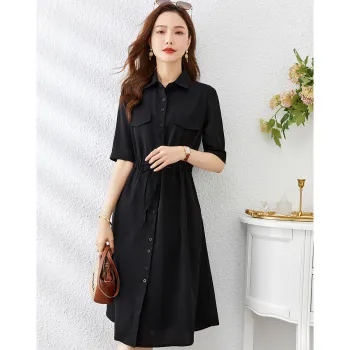 Love Elaine Short Sleeved Dress Women's Black