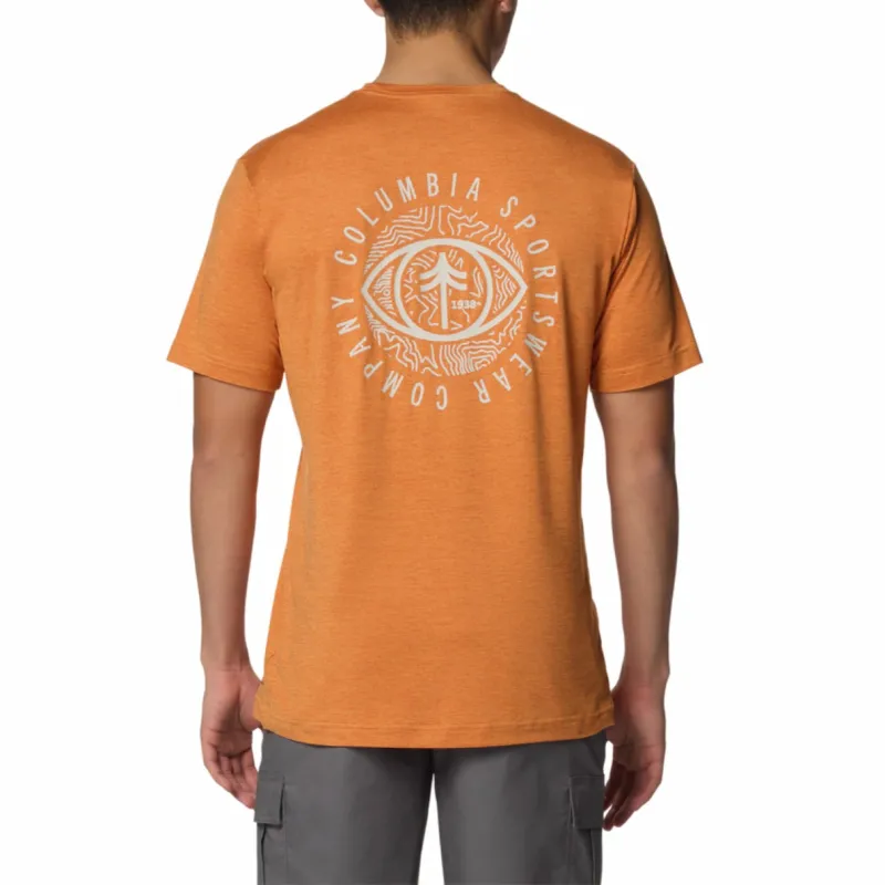 Columbia T Shirt Men's Tuscany Heather Planet Observatory-1