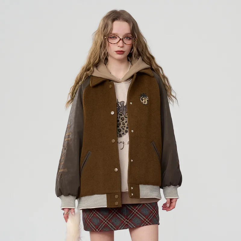 ELF SACK Coat Women's Hobo Dark Coffee-3